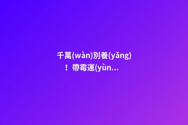 千萬(wàn)別養(yǎng)！帶霉運(yùn)惡植物